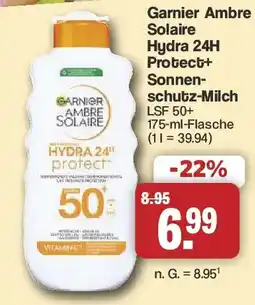 Famila Nord West Garnier Ambre Solaire Hydra 24H Protect+ Sonnenschutz-Milch Angebot