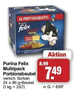 Famila Nord West Purina Felix Multipack Portionsbeutel Angebot