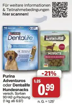 Famila Nord West Purina Adventuros oder Dentalife Hundesnacks Angebot