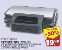 Famila Nord West PROFI COOK Sandwichtoaster PC-ST 1315 Angebot