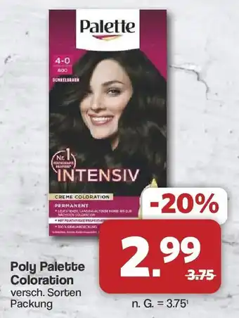 Famila Nord West Poly Palette Coloration Angebot
