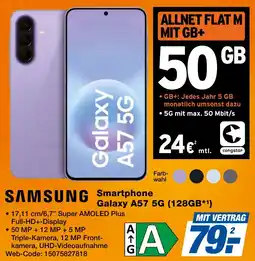 K+B Expert SAMSUNG Smartphone Galaxy A57 5G + ALLNET FLAT M MIT GB+ Angebot
