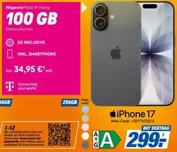 K+B Expert iPhone 17 + MagentaMobil M Young 100GB Angebot