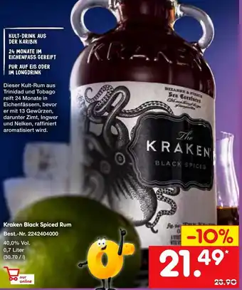 Netto Marken-Discount Kraken Black Spiced Rum 0,7L Angebot