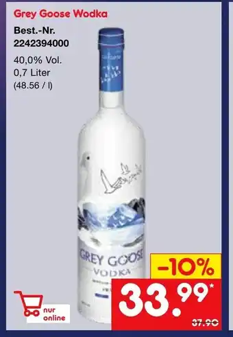 Netto Marken-Discount Grey Goose Wodka 0,7L Angebot