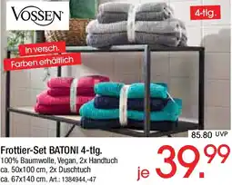 Zurbrüggen Vossen Frottier-Set BATONI 4-tlg. Angebot