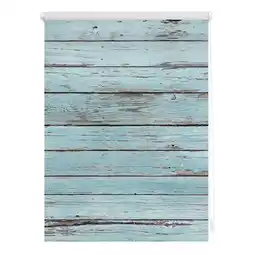 Netto Marken-Discount Lichtblick Rollo Klemmfix, ohne Bohren, Verdunkelung, Bretter-Vintage Angebot