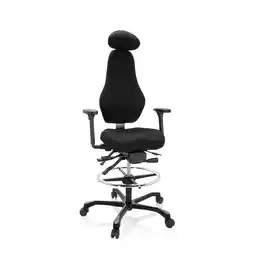 Netto Marken-Discount hjh OFFICE Counterstuhl RESISTIO WORK Stoff mit Armlehnen (höhenverstellbar) Angebot