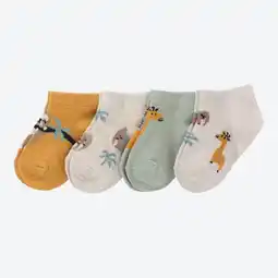 NKD Baby-Jungen-Sneaker-Socken mit Tier-Motiven, 4er-Pack Angebot