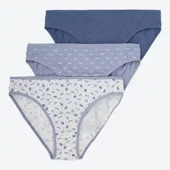 NKD Damen-Minislip mit hohem Baumwollanteil, 3er-Pack Angebot