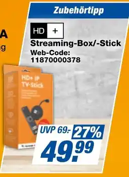expert Techno Land HD + Streaming-Box/-Stick Angebot