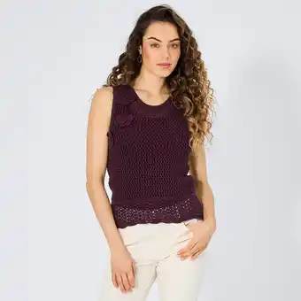 NKD Damen-Stricktop mit Blumen-Details Angebot