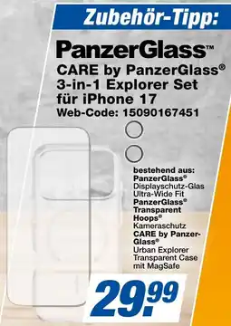 expert Techno Land Care by PanzerGlass 3-in-1 Explorer Set für iPhone 17 Angebot