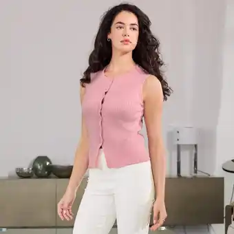 NKD Damen-Strickweste mit Knopfleiste Angebot