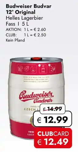 Travel Free Budweiser Budvar 12° Original Helles Lagerbier Angebot