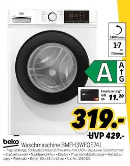 MEDIMAX beko Waschmaschine BMFH3WFOE741 Angebot