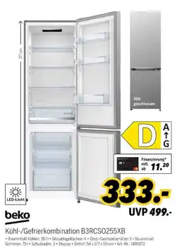 MEDIMAX Kühl-/Gefrierkombination B3RCSO255XB Angebot