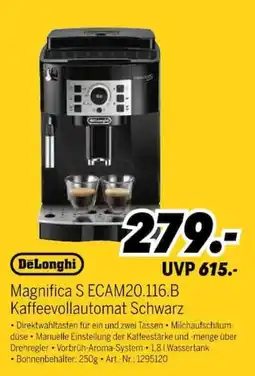 MEDIMAX DeLonghi Magnifica S ECAM20.116.B Kaffeevollautomat Schwarz Angebot