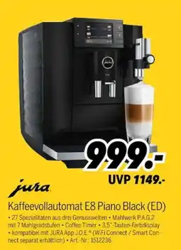 MEDIMAX jura Kaffeevollautomat E8 Piano Black Angebot