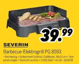 MEDIMAX SEVERIN Barbecue-Elektrogrill PG 8593 Angebot