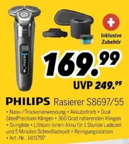 MEDIMAX PHILIPS Rasierer S8697/55 Angebot