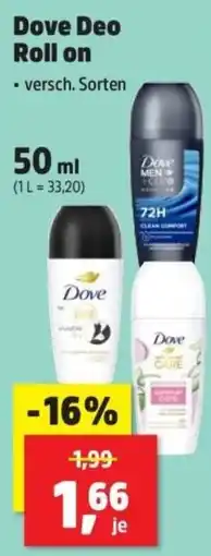 Thomas Philipps Dove Deo Roll on Angebot