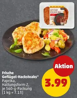 PENNY Frische Geflügel-Hacksteaks* Paprika, Haltungsform 2 Angebot