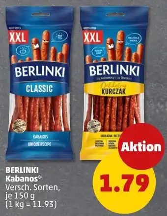 PENNY BERLINKI Kabanos* Angebot