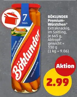 PENNY BÖKLUNDER Premium-Würstchen Angebot