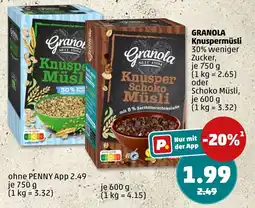 PENNY Granola Knuspermüsli Angebot