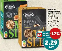 PENNY Granola Premium Knuspermüsli Angebot