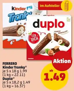 PENNY FERRERO Kinder Tronky Angebot
