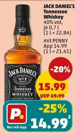 PENNY JACK DANIEL'S Tennessee Whiskey Angebot