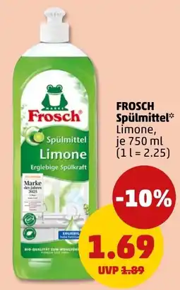 PENNY Frosch Spülmittel Limone Angebot
