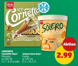 PENNY LANGNESE Cornetto Max* Pistazie Angebot