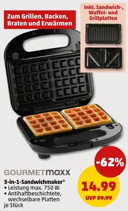 PENNY GOURMETmaxx 3-in-1-Sandwichmaker Angebot