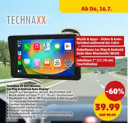 PENNY Technnaxx TX-320 Wireless Car Play & Android Auto Display Angebot