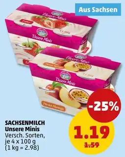 PENNY SACHSENMILCH Unsere Minis Angebot
