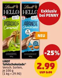 PENNY LINDT Tafelschokolade* Angebot