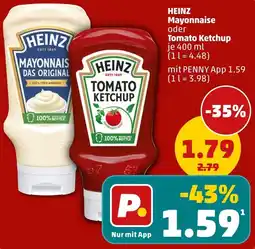 PENNY HEINZ Mayonnaise oder Tomato Ketchup Angebot