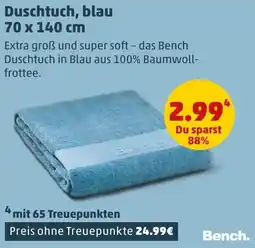 PENNY Bench Duschtuch, blau Angebot