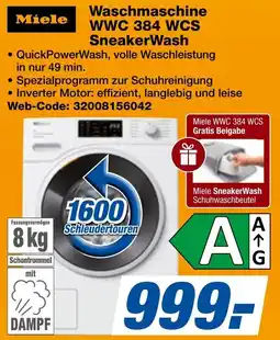 Expert Bening Miele Waschmaschine WWC 384 WCS SneakerWash Angebot