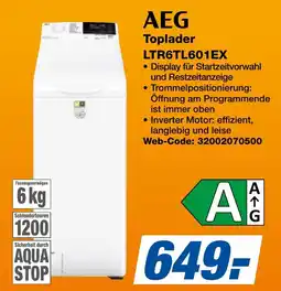 Expert Bening AEG Toplader LTR6TL601EX Angebot