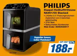 Expert Bening PHILIPS Doppel-Heißluftfritteuse NA461/00 Stacked Angebot