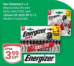 Globus Max Batterien 8+4 Angebot