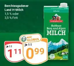 Globus Berchtesgadener Land H-Milch Angebot