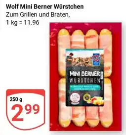 Globus Wolf Mini Berner Würstchen Angebot