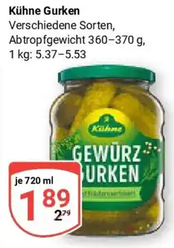 Globus Kühne Gurken Angebot