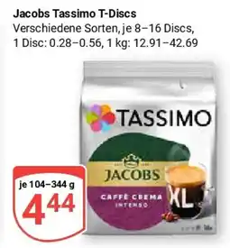 Globus Jacobs Tassimo T-Discs Angebot