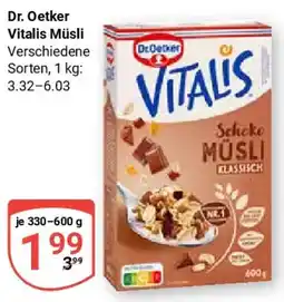 Globus Dr. Oetker Vitalis Müsli Angebot